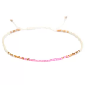 BRACELET MIYUKI WHITE PINK