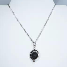 Celestial Lava Stone Pendant Necklace